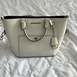 Cream Michael Kora Medium Size Tote